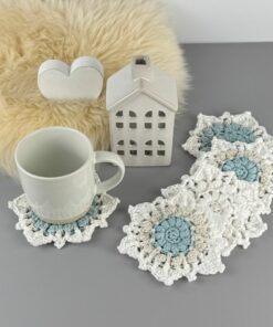 Alternative view of Snowflake coaster crochet pattern