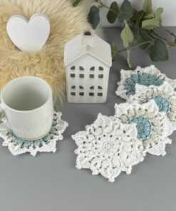 Snowflake coaster crochet pattern