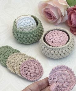 Alternative view of Face Scrubbies and basket crochet pattern