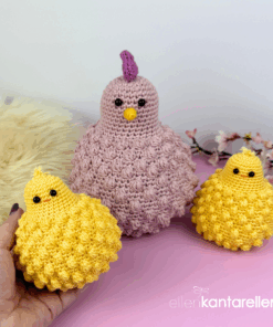 Alternative view of Bobble Chickens crochet pattern