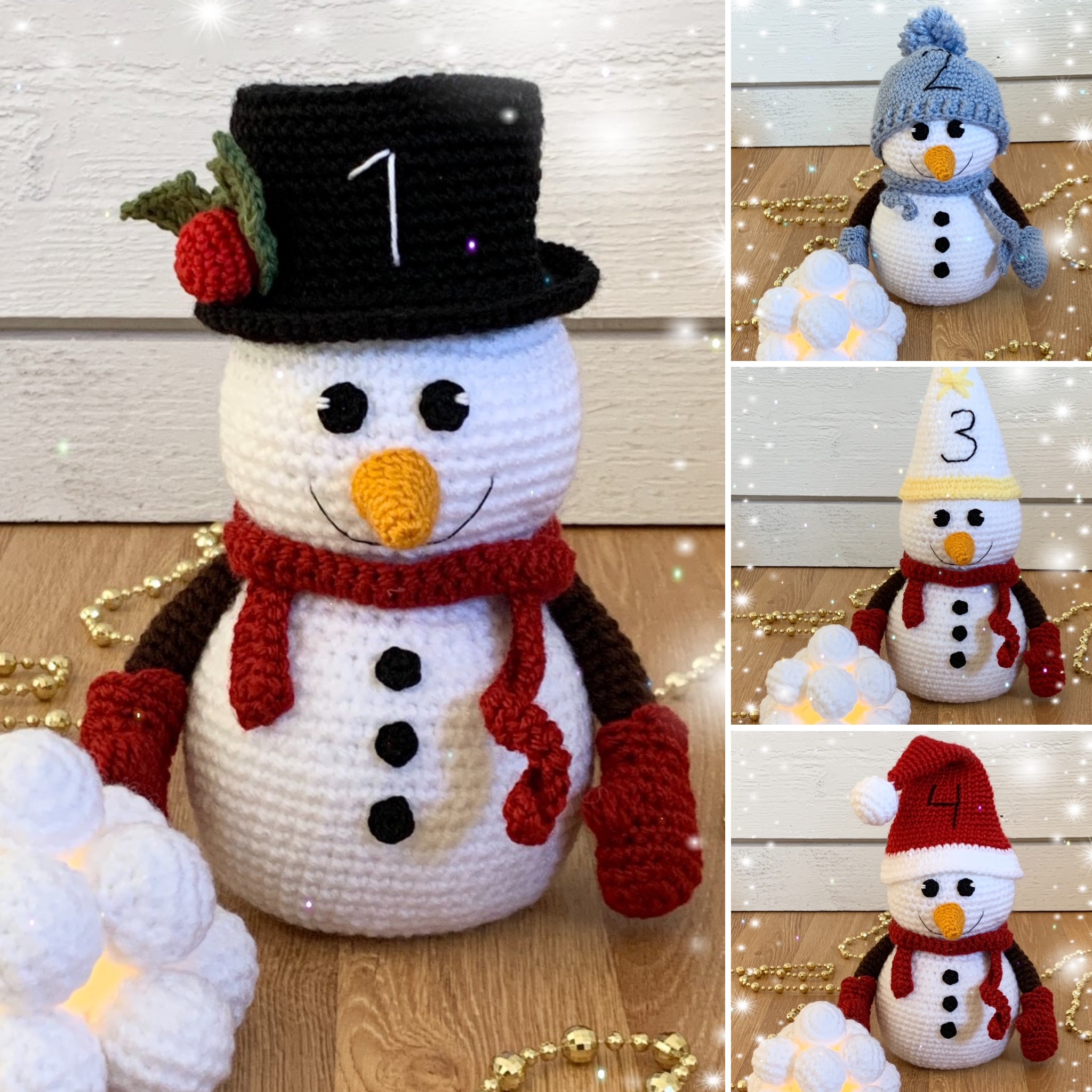 Advent Snowman calender crochet pattern - Image 7