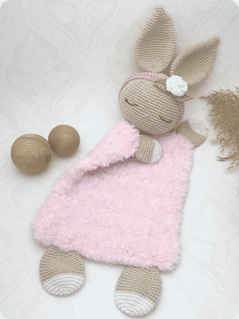 Bunny lovey crochet pattern