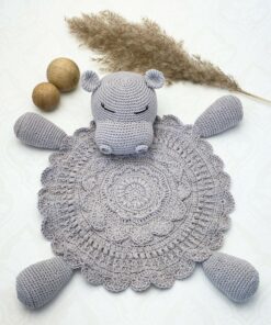 Sam the Hippo comforter blanket/lovey crochet pattern