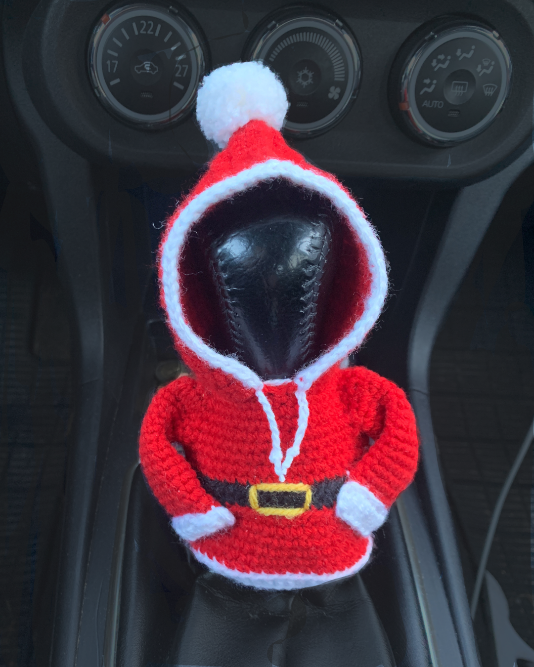Gear shift Santa Hoodie crochet pattern