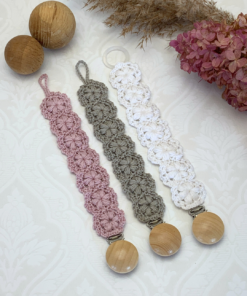Buttercup Crochet Pacifier Holder Pattern