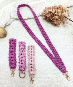 2 i 1 Lanyard and Wristlet Poppy Crochet Pattern