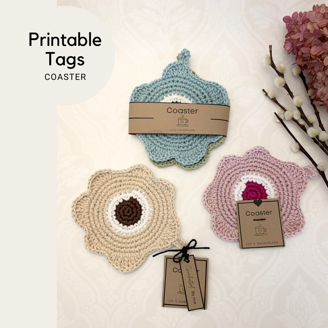 Printable Tags for Coasters o+ Bonus skinny Tags