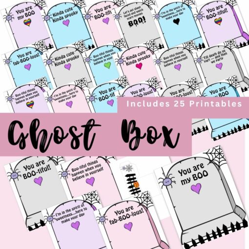 Super cute Ghost Crochet pattern + Printable Holders (25 different looks) - Image 10