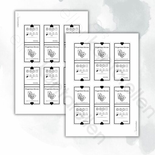 Printable Fingerless Gloves Tags + Bonus Small Tags - Image 5