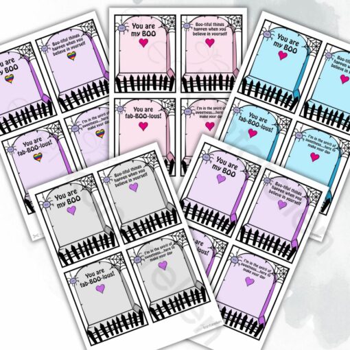 Ghost Hug Crochet pattern + Printable Cards & Gift Bag Toppers  (26 different looks) - Image 4