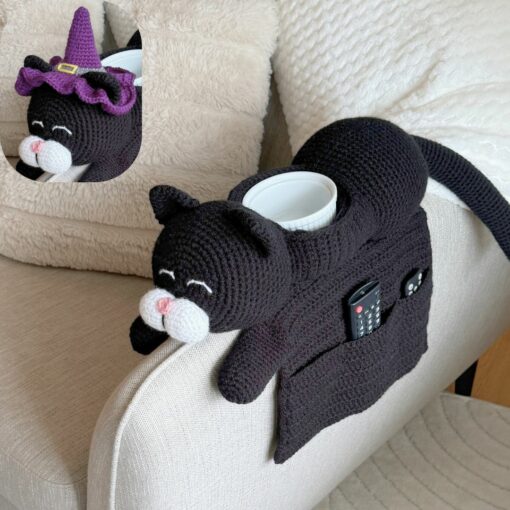 Adorable Witch Cat Sofa Organizer Crochet pattern (Copy) - Image 5