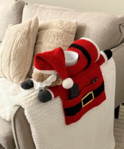 Crochet Santa Sofa Armrest Organizer pattern
