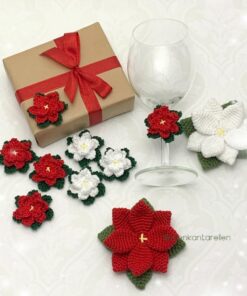 Crochet Christmas Flower Pattern, English US Terms (PDF)