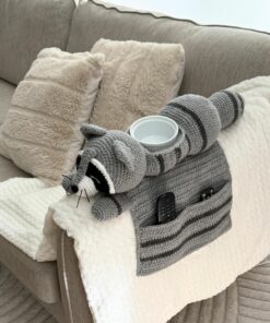 Adorable Raccoon Sofa Organizer Crochet pattern