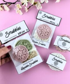 Printable Packaging & Wrap Lables for Crochet Scrubbies