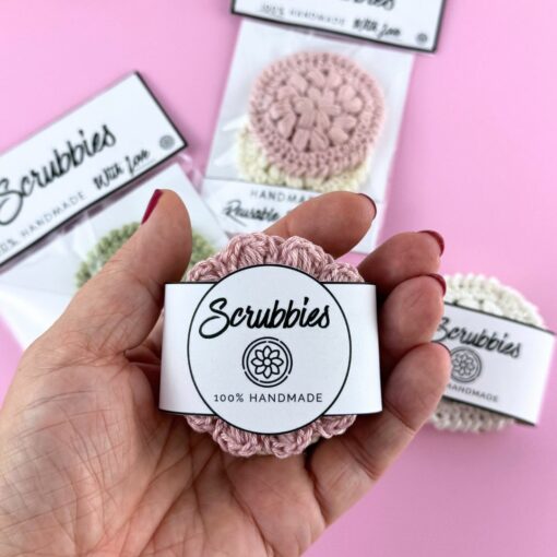 Printable Packaging & Wrap Lables for Crochet Scrubbies - Image 2