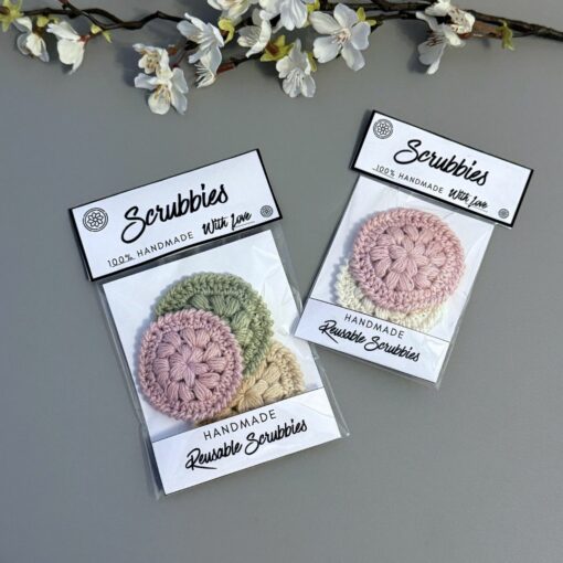 Printable Packaging & Wrap Lables for Crochet Scrubbies - Image 3
