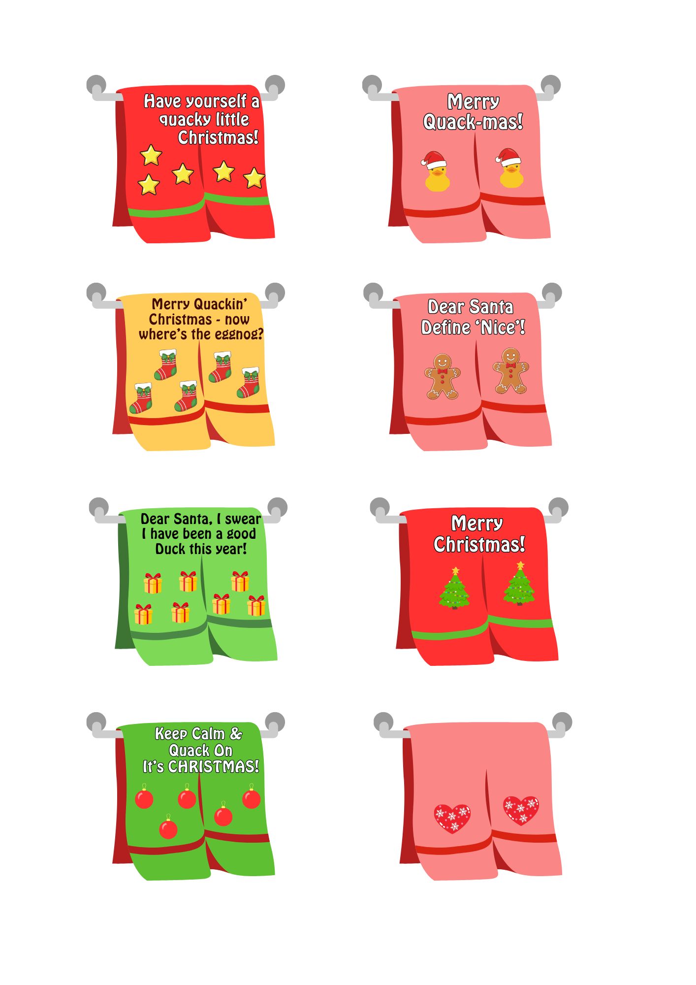 Super cute No Sew Santa Ducky Crochet pattern + Printable Holder - Image 9