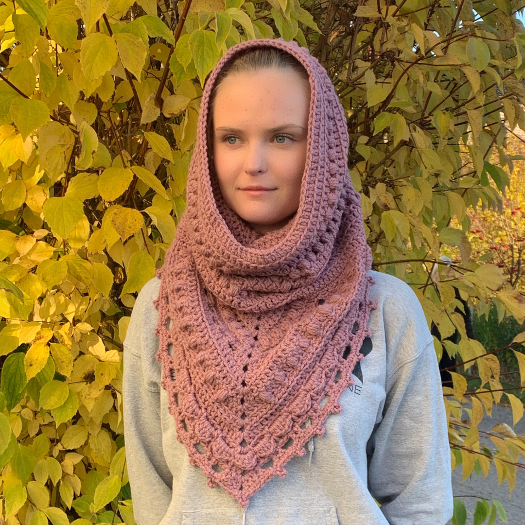 Crochet Boho Hooded Cowl/Scarf pattern - Image 2