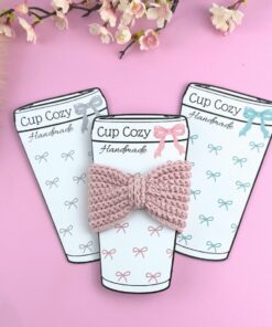 Alternative view of Cup & Mug Cozy Template Bundle 4 in one, foldable two sided