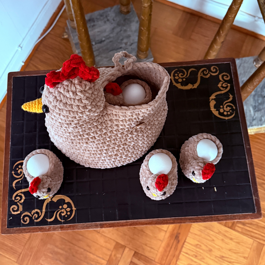 Crochet pattern Chicken Egg basket and Eggholders - Image 6