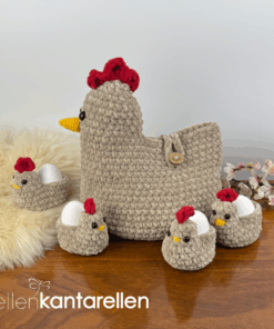Crochet pattern Chicken Egg basket and Eggholders