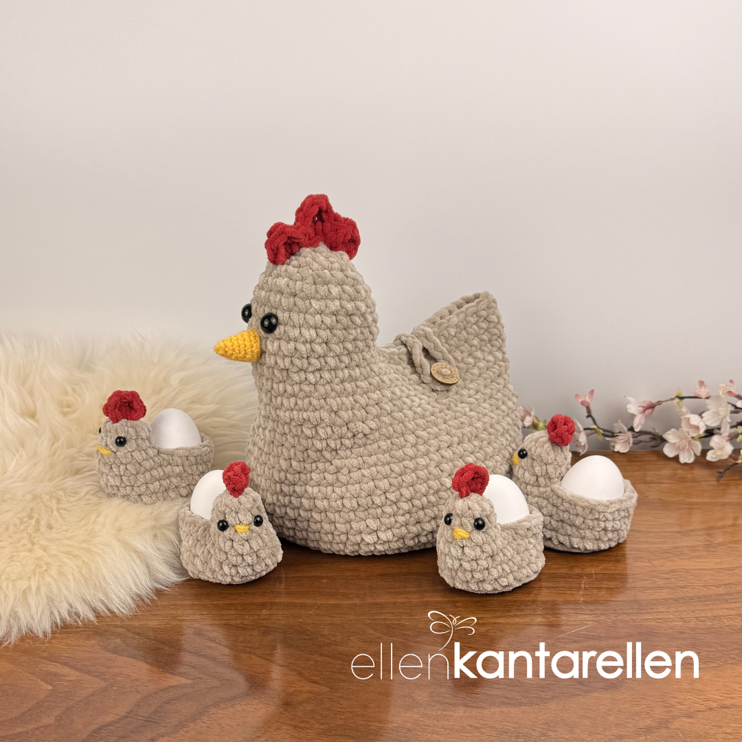 Crochet pattern Chicken Egg basket and Eggholders - Image 5