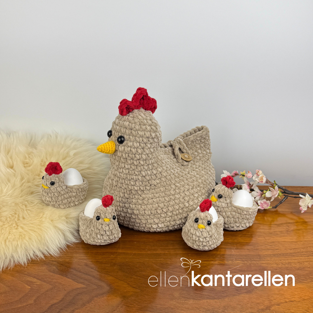 Crochet pattern Chicken Egg basket and Eggholders - Image 10