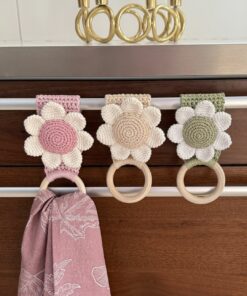 Towel holder "Anemone" crochet pattern