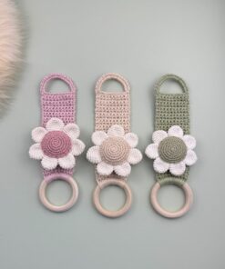 Alternative view of Towel holder "Anemone" crochet pattern
