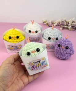 Alternative view of Crochet Chicken Pattern with Printable Easter Box (Editable)