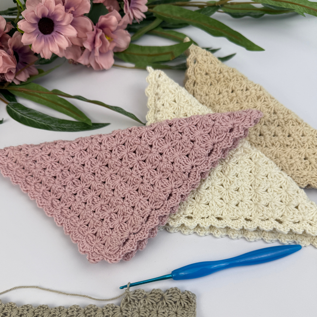 Romantic Farmhouse Washcloth Crochet Pattern (+ editable Printable Labels) - Image 4