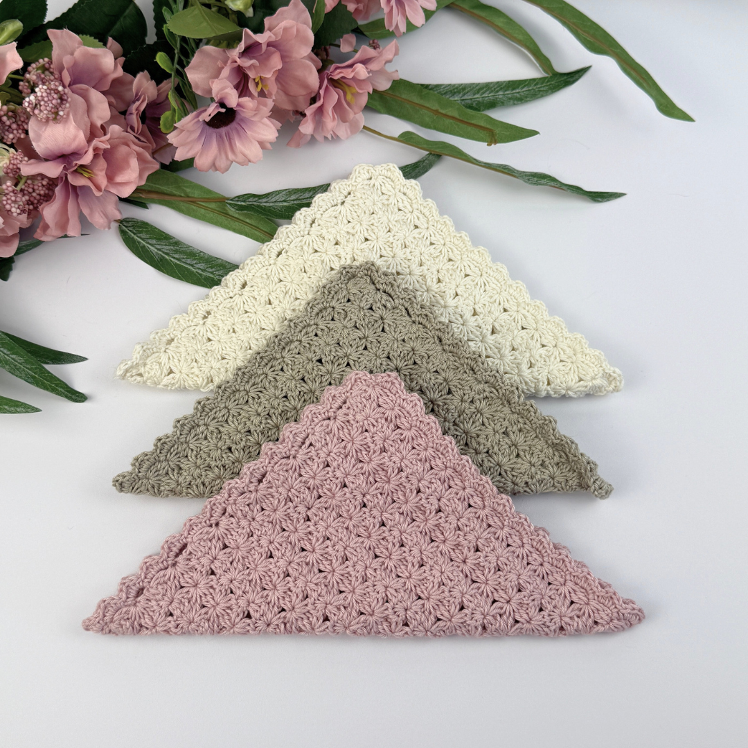 Romantic Farmhouse Washcloth Crochet Pattern (+ editable Printable Labels) - Image 3