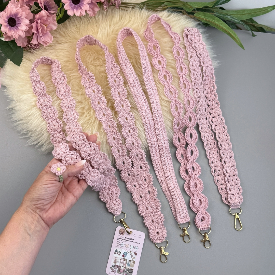 Crochet Lanyard Pattern Bundle 5 in 1
