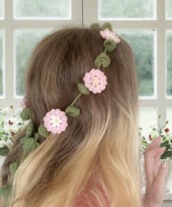 Crochet Cherry Blossom Headband Pattern (PDF)