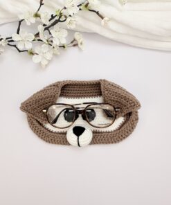Dog Glasses Holder crochet pattern