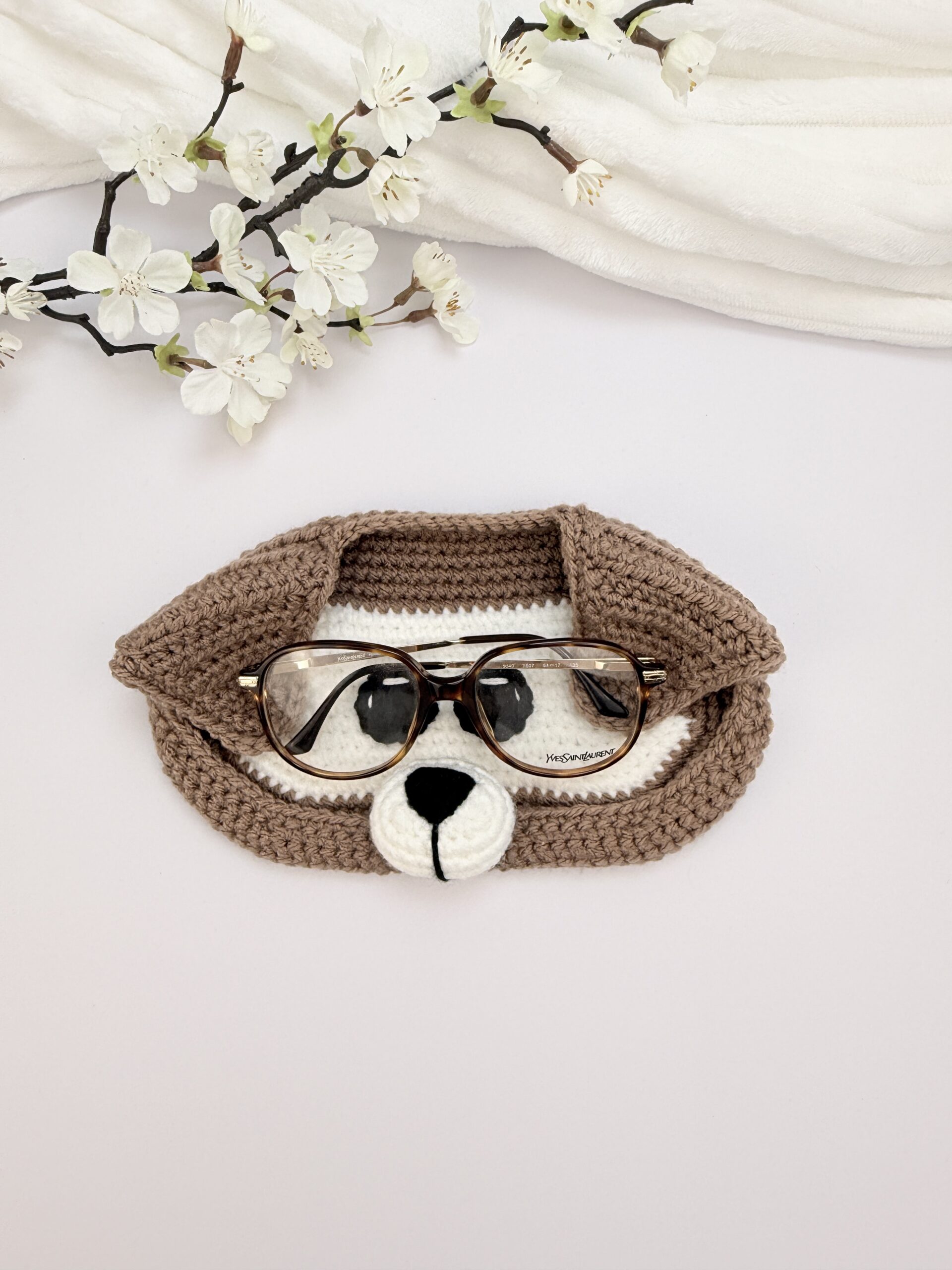 Dog Glasses Holder crochet pattern