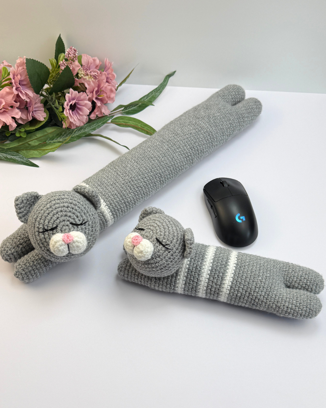 Cat Keyboard & Mouse Wrist Rest Crochet Pattern - Image 9