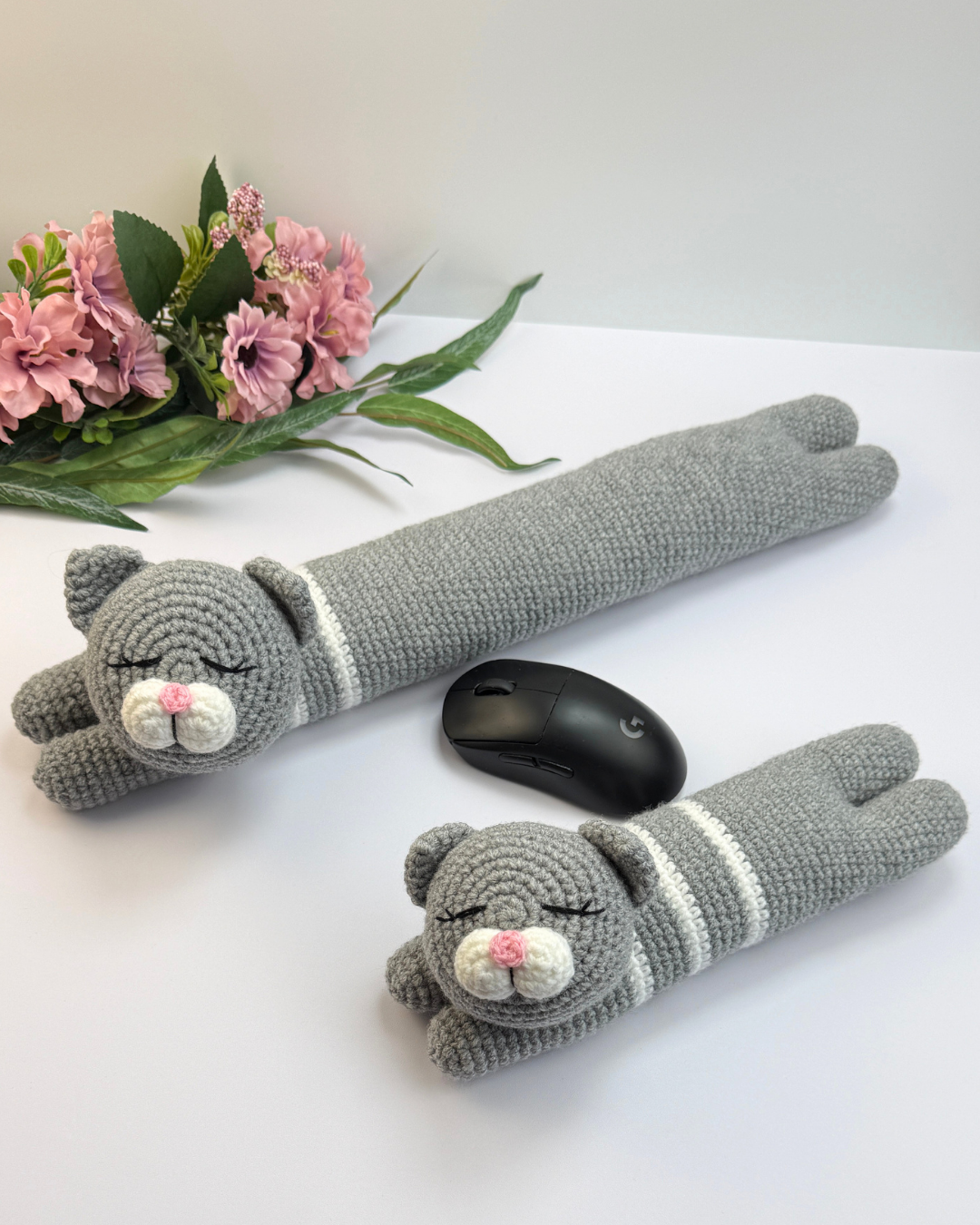 Cat Keyboard & Mouse Wrist Rest Crochet Pattern - Image 3