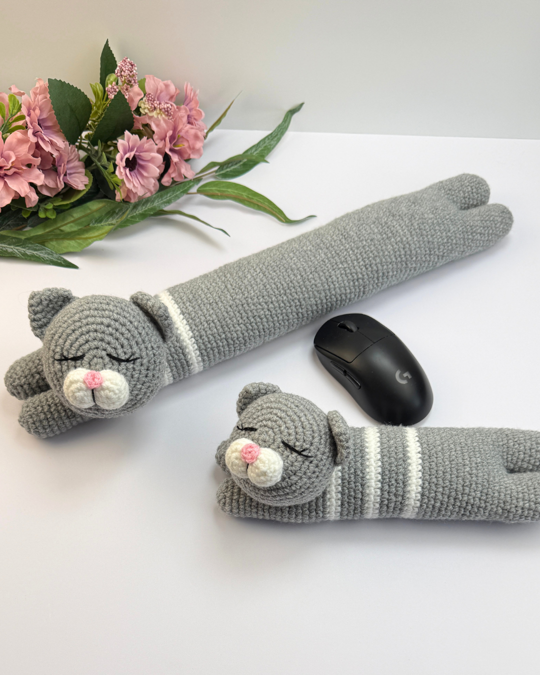Cat Keyboard & Mouse Wrist Rest Crochet Pattern - Image 5
