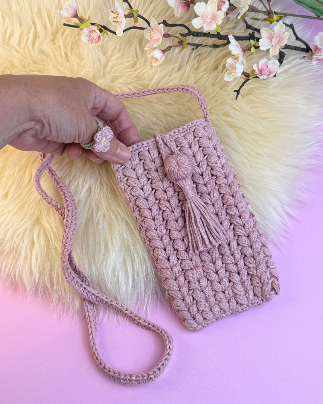 Crochet Phone Bag "Velvet" Pattern - Image 7