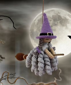 Alternative view of Flying Witch Crochet Pattern