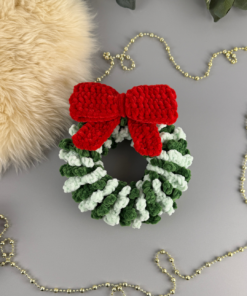 Alternative view of Crochet Christmas Wreath & Candy Cane Pattern